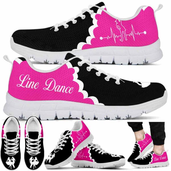 SS-U-Hobb-PC-Ldan-220610NA10 @ Line Dance Pink Cloud-Line Dance Pink Cloud Black Sneakers