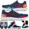 SS-U-Nur-W-N28-220610NA10 @ Essential Nurse Watercolor-Essential Nurse Watercolor Heartbeat Sneakers