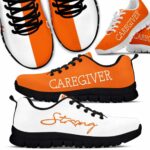 SS-U-Job-SO-Cgiv-220610NA10 @ Caregiver Strong Orange-Caregiver Strong Orange White Sneakers