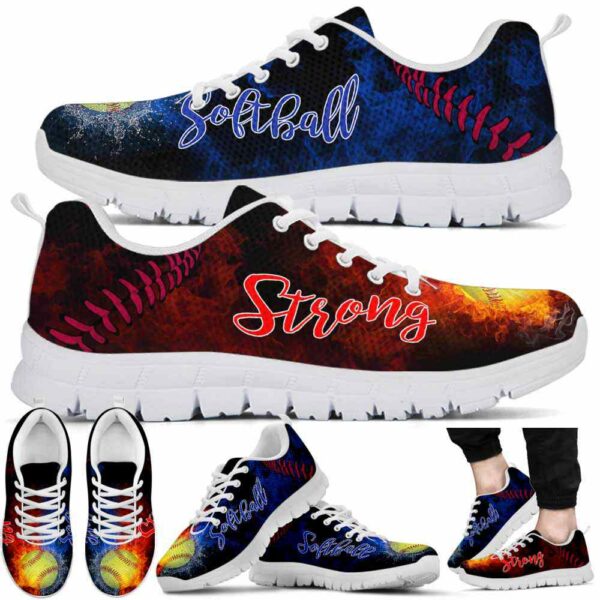 SS-U-Hobb-S-Sbal-220610NA10 @ Softball Strong-Softball Strong Fire Water Sneakers