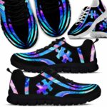 SS-U-Awa-PGL-Autism-220610NA10 @ Autism Purple Galaxy Lin-Autism Puzzle Line Galaxy Sneakers