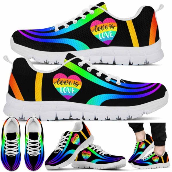 SS-U-Lgbt-HL-Lgbt-220610NA10 @ Lgbt Heart Line-Lgbt Love Is Love Heart Line Sneakers