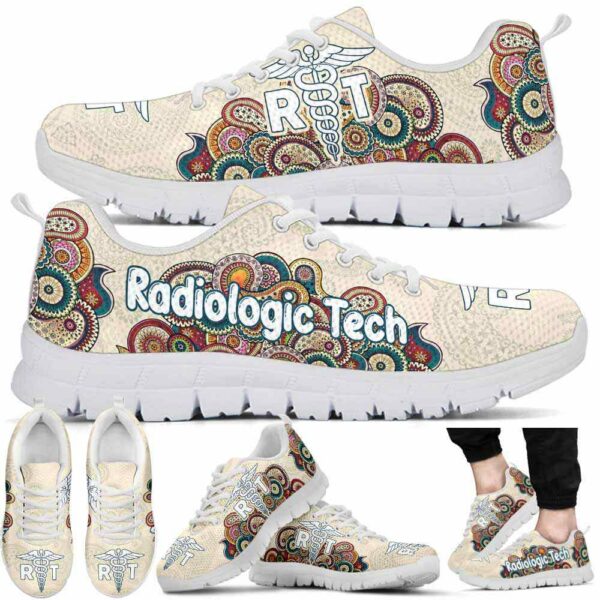 SS-U-Nur-CM-RadTec-220610NA10 @ Radiologic Tech Colorful Mandala-Radiology Colorful Mandala Sneakers