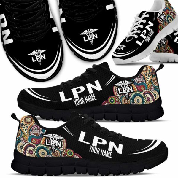 SS-U-Nur-ML-LPN-220610NA10 @ Lpn Mandala Line-Lpn Mandala Line Heart Sneakers