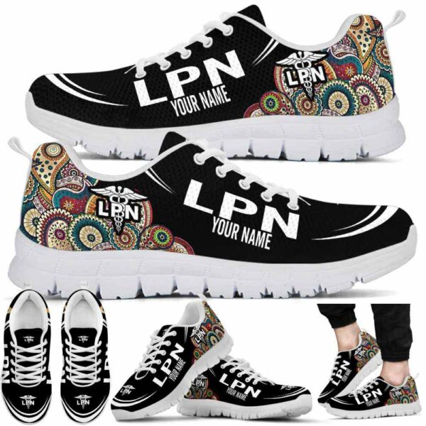 SS-U-Nur-ML-LPN-220610NA10 @ Lpn Mandala Line-Lpn Mandala Line Heart Sneakers