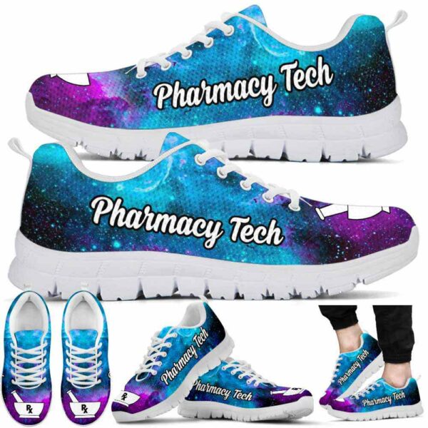 SS-U-Nur-G-PhmaTec-220610NA10 @ Pharmacy Tech Galaxy-Pharmacy Tech Galaxy Pattern Sneakers