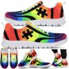 SS-U-Awa-PL-Autism-220610NA10 @ Autism Puzzle Lin-Autism Puzzle Rainbow Colors Sneakers