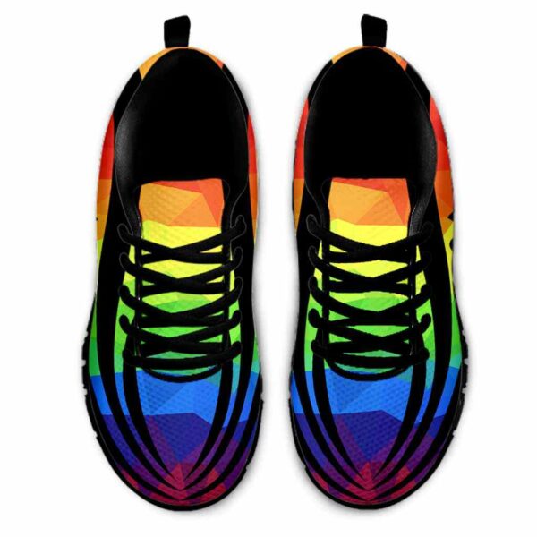 SS-U-Awa-PL-Autism-220610NA10 @ Autism Puzzle Lin-Autism Puzzle Rainbow Colors Sneakers