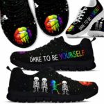 SS-U-Lgbt-BY-Lgbt-220610NA10 @ Lgbt Be Yourself-Lgbt Skeleton Dare To Be Yourself Sneakers