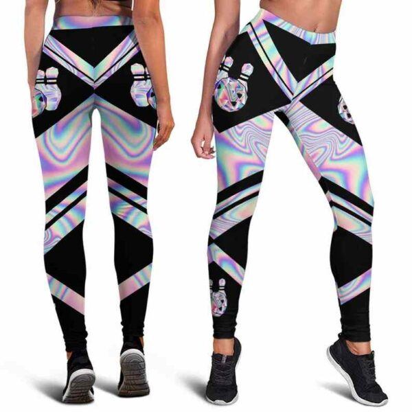 LEGG-W-Hobb-BPHL-Bwl-222222VY01 @ Bowling Hologram-Bowling Hologram Leggings