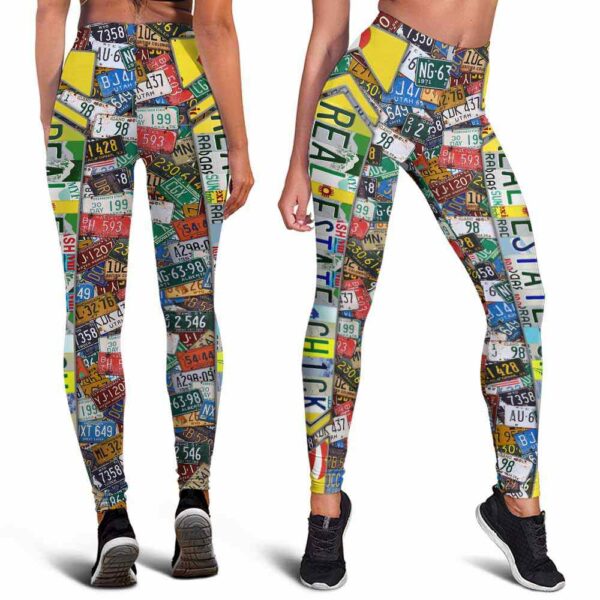 LEGG-W-Job-LP-Relt-220218VY11 @ Realtor Lisence Palette-Realtor License Plate Leggings