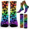 SOCK-U-Hobb-WP-Bwl-220608VY10 @ Bowling Watercolor Pattern-Bowling Watercolor Pattern Socks