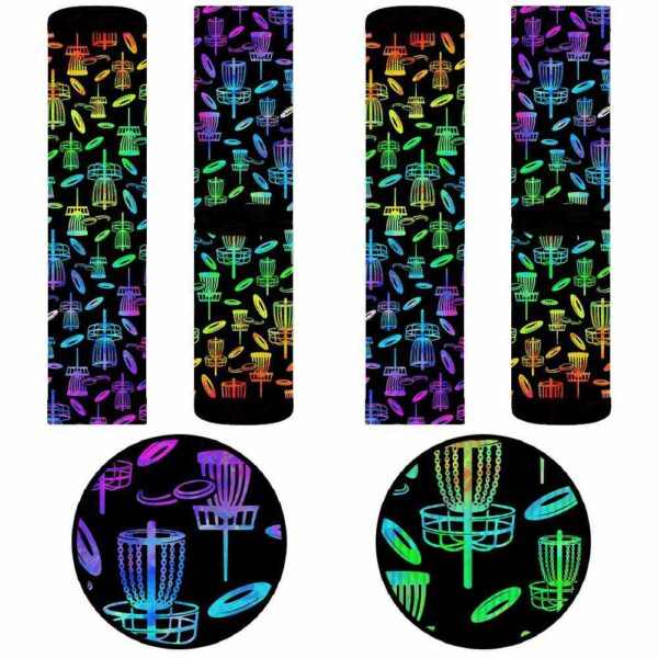 SOCK-U-Hobb-CP-Dgof-220608VY10 @ Disc Golf Colorful Pattern-Disc Golf Colorful Pattern Socks