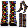 SOCK-U-Job-CP-Relt-211217NA11 @ Realtor Colorful Pattern-Realtor Retro Colorful Pattern Socks