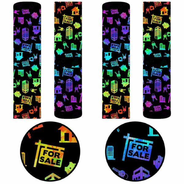 SOCK-U-Job-WP-Relt-220608VY10 @ Realtor Watercolor Pattern-Realtor Watercolor Pattern Socks