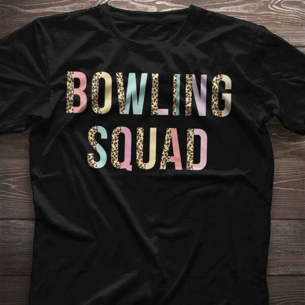 TS-U-Hobb-PL-Bwl-220608VY10 @ Bowling Pastel Leopard-Bowling Squad Leopard T-Shirt