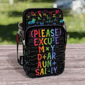 CB-U-Job-PEW-T5-220711VY10 @ Math Teacher Please Excuse Watercolor-Math Teacher Watercolor Please Excute Crossbody Bag