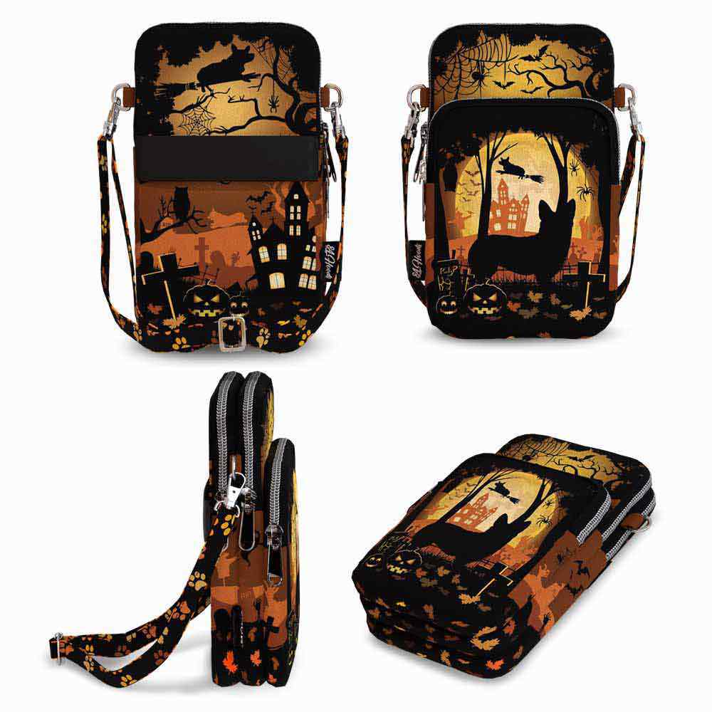 Silhouette Halloween Crossbody Bag 84Hoods© Personalized Shoes