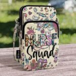 CB-U-Nur-CTS-Nur-220920VY10 @ Nurse Cute Typo Squad-Nurse Typography Nurse Squad Crossbody Bag