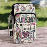 CB-U-Nur-WOH-Nur-220920VY10 @ Nurse Work Of Heart-Nurse Leopard Nursing A Work Of Heart Crossbody Bag