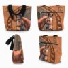 T3-U-Ani-RA-Hrse-221129VY10 @ Horse Realistic Animal-Horse Realistic Brown Tote Bag