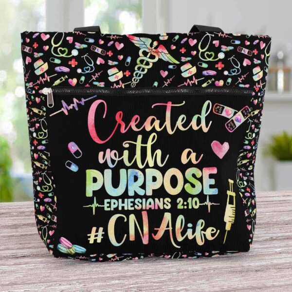 T3-U-Nur-CWAP-CNA-221205VY10 @ Cna Created With A Purpose-Cna Created With A Purpose Tote Bag
