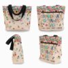 T3-U-M-M1GBF-M61-230307VY10 @ Getaway Bag Flowers-Grandma Getaway Bag Flowers Pattern Tote Bag