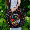 T3-U-Job-MTT-Tcer-230322VY10 @ Teacher Made To Teach-Teacher Heart Made To Teach Tote Bag