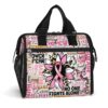 LB-U-Awa-T-BreCan-230818NA10 @ Breast Cancer Typo-Breast Cancer Awareness Support Lunch Bag