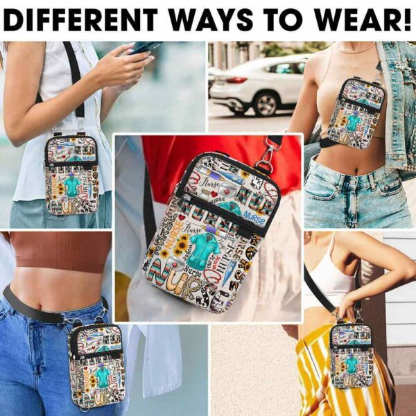CB-U-Nur-T-Nur-231014NA10 @ Nurse Typo-Nurse Typo Crossbody Bag