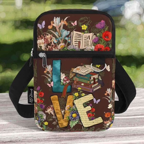 CB-U-Job-LB-T11-220705NA11 @ Librarian Love Book-Librarian Love Books Crossbody Bag