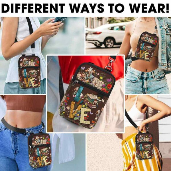 CB-U-Job-LB-T11-220705NA11 @ Librarian Love Book-Librarian Love Books Crossbody Bag