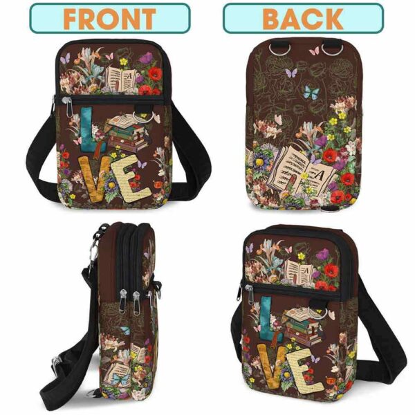 CB-U-Job-LB-T11-220705NA11 @ Librarian Love Book-Librarian Love Books Crossbody Bag