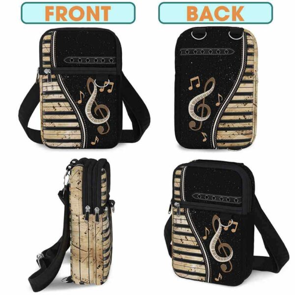 CB-U-Hobb-MS-Pian-230518VY10 @ Piano Music Sheet-Piano Vintage Music Sheet Crossbody Bag
