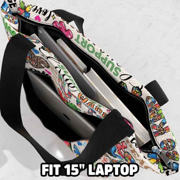 T3-U-Awa-T-Autism-230822NA10 @ Autism Typo-Autism Typography Tote Bag