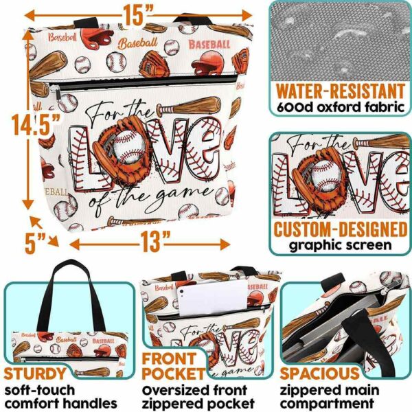 T3-U-Hobb-D-Bball-230919NA10 @ For the Love of the game-Baseball For The Love Of The Game Tote Bag