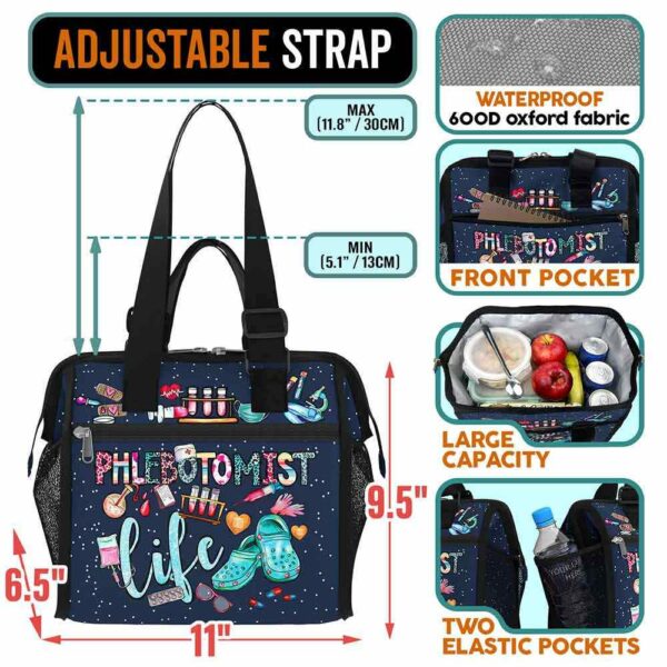 LB-U-Nur-LC-Plboto-240326VY10 @ Phlebotomist Life Crocs-Phlebotomist Life Stuffs Lunch Bag
