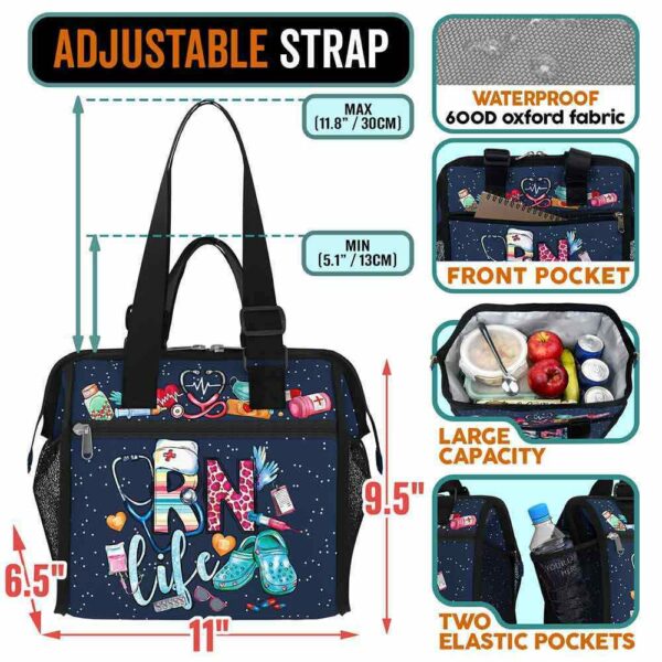 LB-U-Nur-LC-RN-231212VY10 @ RN Life Crocs-Registered Nurse Rn Life Stuffs Lunch Bag