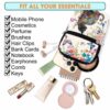 CB-U-Ani-FP2-Cat-240131NA10 @ Cat Flower Patterm-Cat Flower Pattern Crossbody Bag