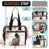 LB-U-Ani-FP2-Cat-240926NA10 @ cat Flowers Pattern 2-Cat Flower Pattern Lunch Bag