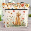 T3-U-Ani-FG3-Cat-240131NA10 @ Cat Flowers Garden 3-Cat Flower And Butterlies Tote Bag