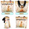 T3-U-Ani-FG3-Cat-240131NA10 @ Cat Flowers Garden 3-Cat Flower And Butterlies Tote Bag