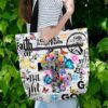T3-U-Hobb-FFB-God-240424NA10 @ God Faith Flower Butterfly-God Saved By Graced Tote Bag