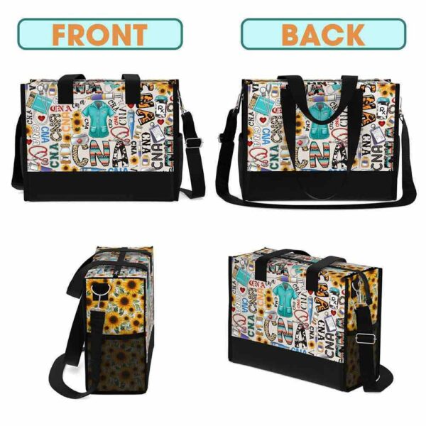 T5-U-Nur-T-CNA-240913NA10 @ cna Typo-Cna Sunflower Typography Tote Bag
