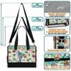 T5-U-Ani-WOM-Ttle-240824VY10 @ turtle Watercolor Old Map-Sea Turtle Vintage Map Rectangle Tote Bag
