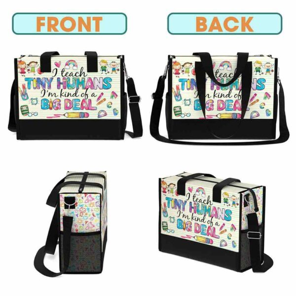 T5-U-Job-THP-Tcer-221101VY10 @ Teacher Tiny Human Pastel-Teacher Tiny Humans Rectangle Tote Bag