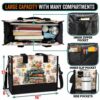 T5-U-Job-WA-T11-240618NA10 @ Librarian Watercolor Art-Librarian Watercolor Art Rectangle Tote Bag