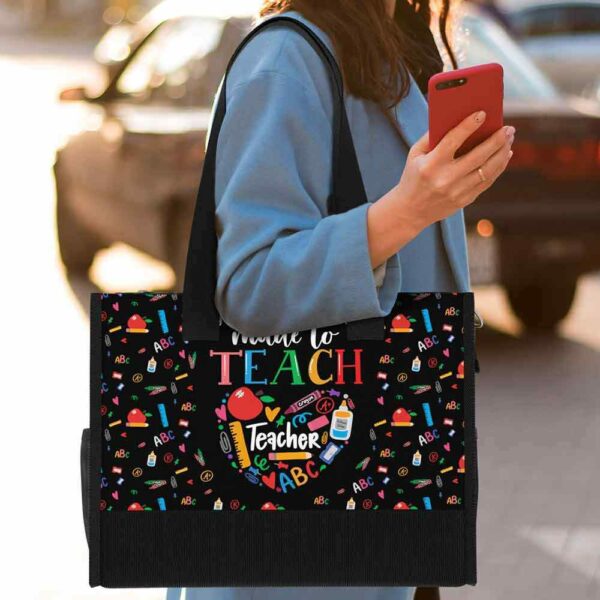 T5-U-Job-MTT-Tcer-230322VY10 @ Teacher Made To Teach-Teacher Made To Teach Rectangle Tote Bag