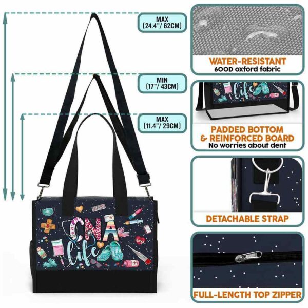 T5-U-Nur-LC-CNA-240824NA10 @ cna Life Crocs-Cna Life Rectangle Tote Bag