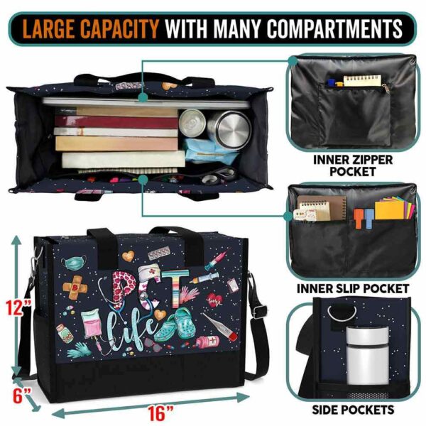 T5-U-Nur-LC-N29-240824NA10 @ pct Life Crocs-Pct Life Rectangle Tote Bag